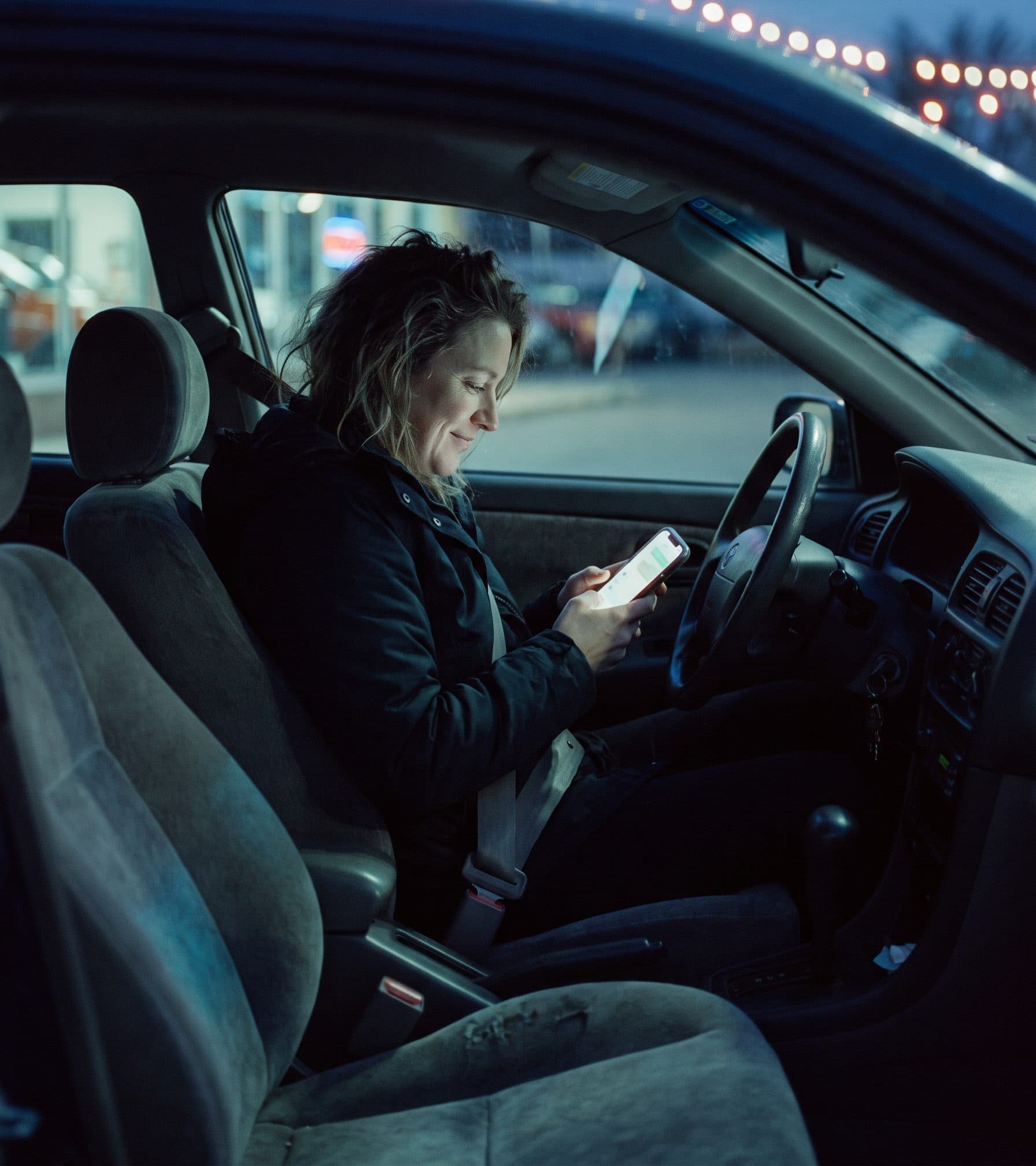 A buyer browsing a dealership website on their phone